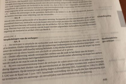 verplichtingen verkoper